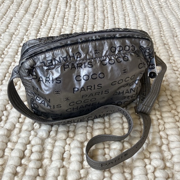 Chanel Silver Nylon Crossbody - Picture 3 of 16